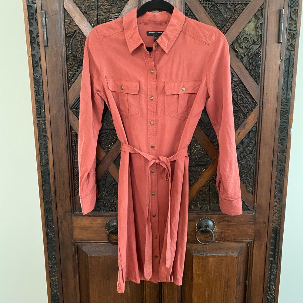 Banana Republic Classic Shirt Dress, Size 4